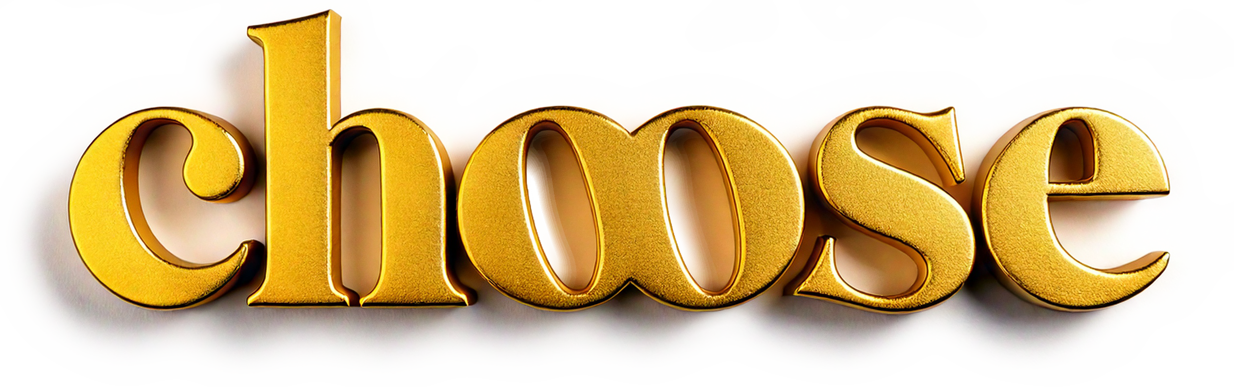 choose golden letters logo